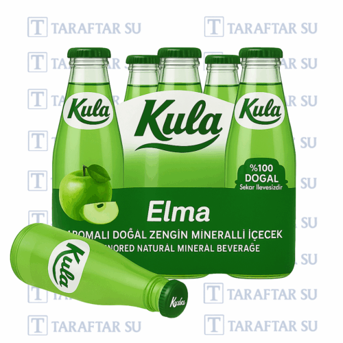 Kula Yeşil Elma Aromalı Maden Suyu 24'lü 200 ML